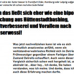 Hütten-Bashing Reloaded
