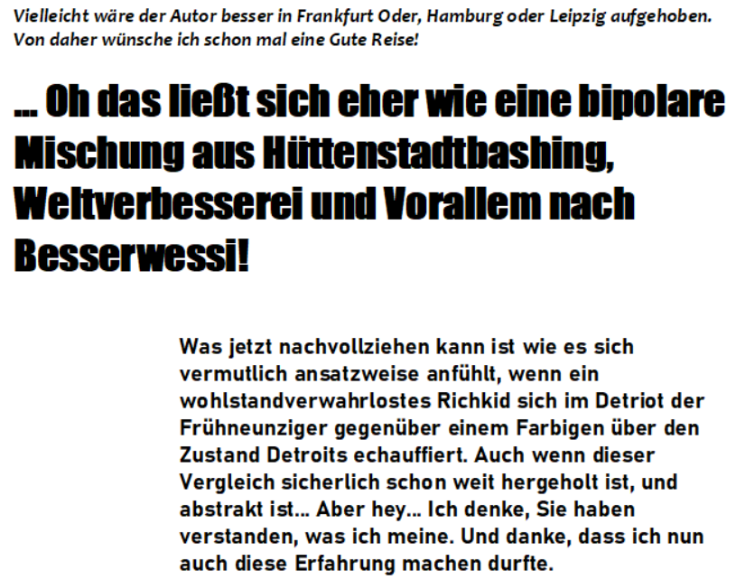 Hütten-Bashing Reloaded
